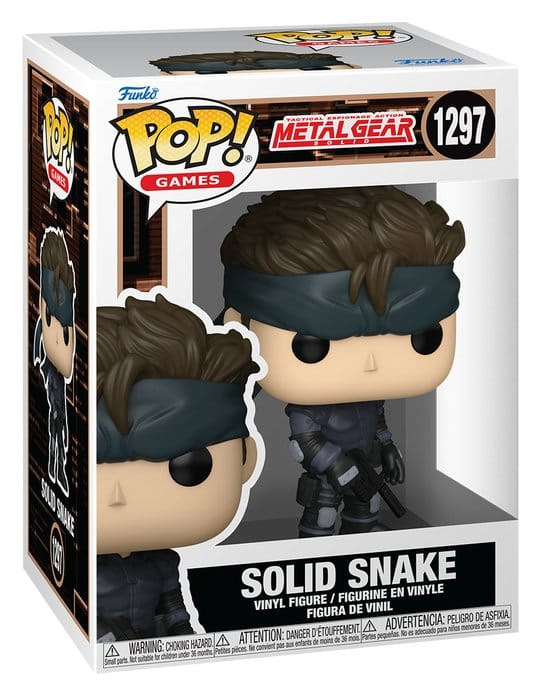Metal Gear Solid POP! Games Vinyl Figure Solid Snake 9 cm 1