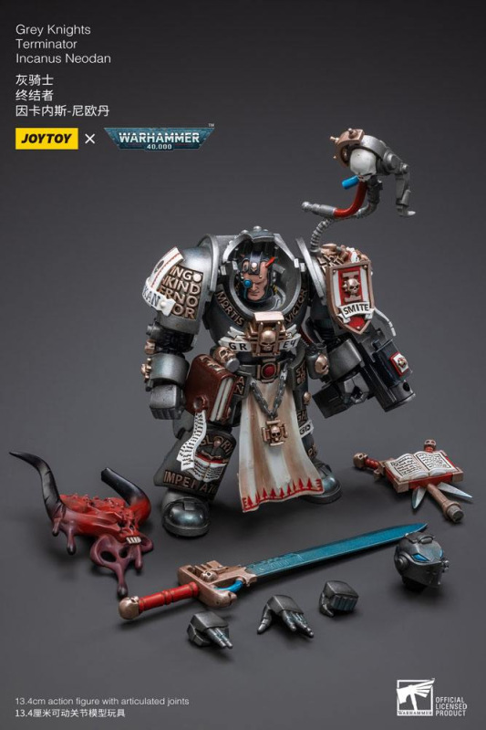 Warhammer 40k Action Figure 1/18 Grey Knights Terminator Incanus Neodan 13 cm 8
