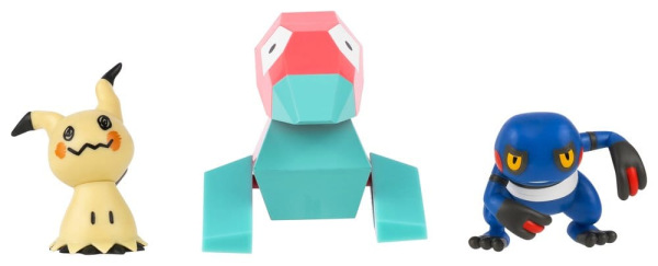 Pokémon Battle Figure 3-Pack Mimikyu, Porygon & Croagunk