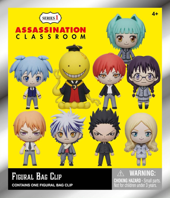Assassination Classroom 3D Foam Bag Clips Series 1 Display (24) 1