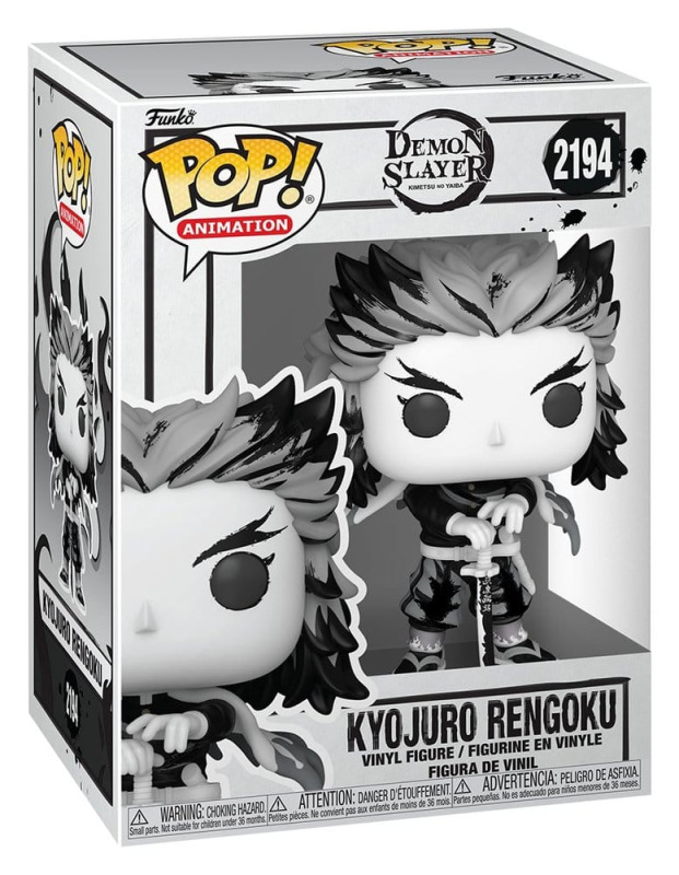 Demon Slayer: Kimetsu no Yaiba POP! Animation Vinyl Figures Rengoku(Sumi-Ink) 9 cm 1