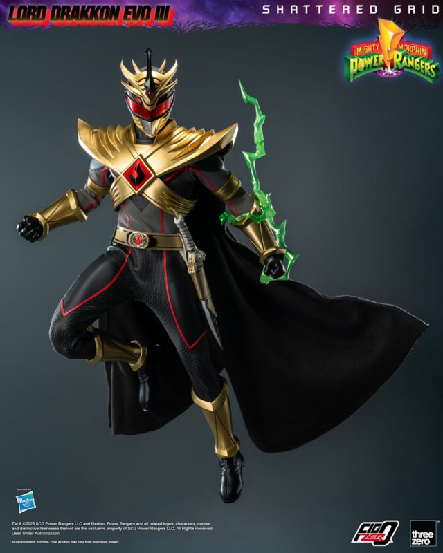 Mighty Morphin Power Rangers Shattered Grid FigZero Action Figure 1/6 Lord Drakkon Evo III 30 cm 8