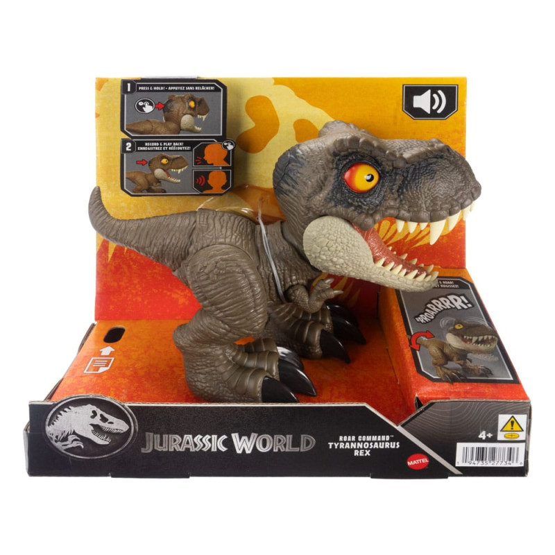 Jurassic World Action Figure with Sound Roar Command Tyrannosaurus Rex 16 cm 3