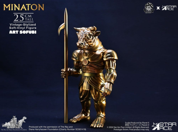 Ray Harryhausen Soft Vinyl Statue Minaton Vintage-Style 25 cm 1