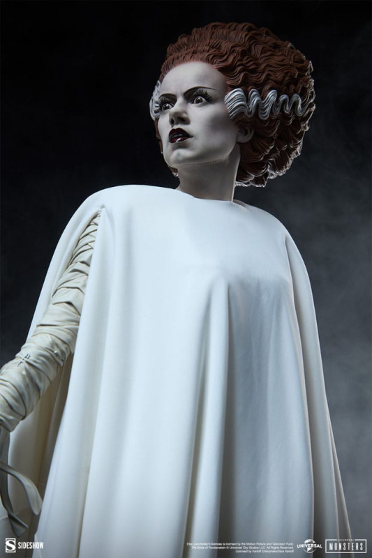 Bride of Frankenstein Premium Format Mixed Media Statue The Bride of Frankenstein (Fabric Costume) 5 10