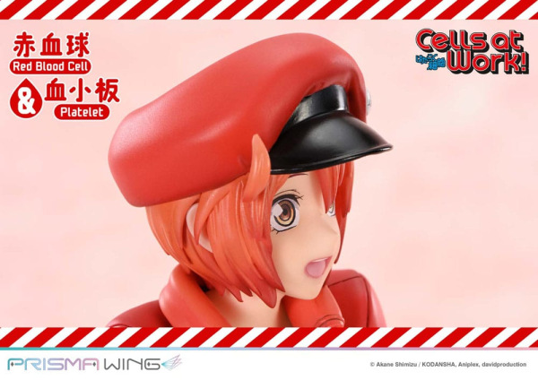 Cells at Work Prisma Wing PVC Statue Red Blood Cell & Platelet 26 cm 9