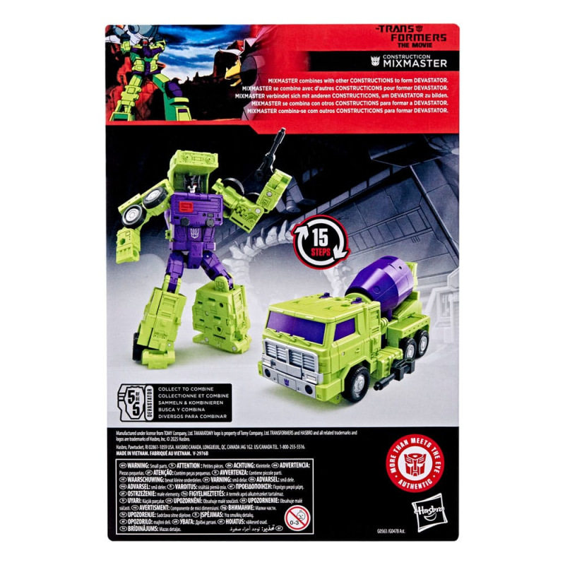 The Transformers: The Movie Studio Series Voyager Class Action Figure Constructicon Mixmaster 16 cm 1