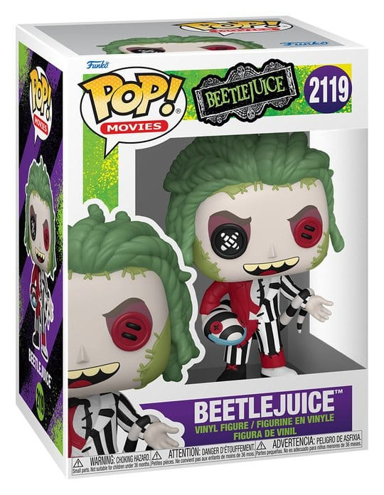 Beetlejuice POP! Movies Vinyl Figure Patchwork: Beetlejuice 9 cm 1