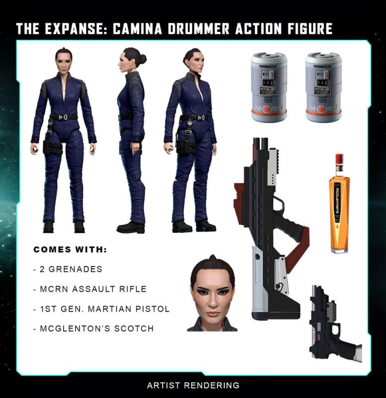 The Expanse Action Figure Camina Drummer 20 cm