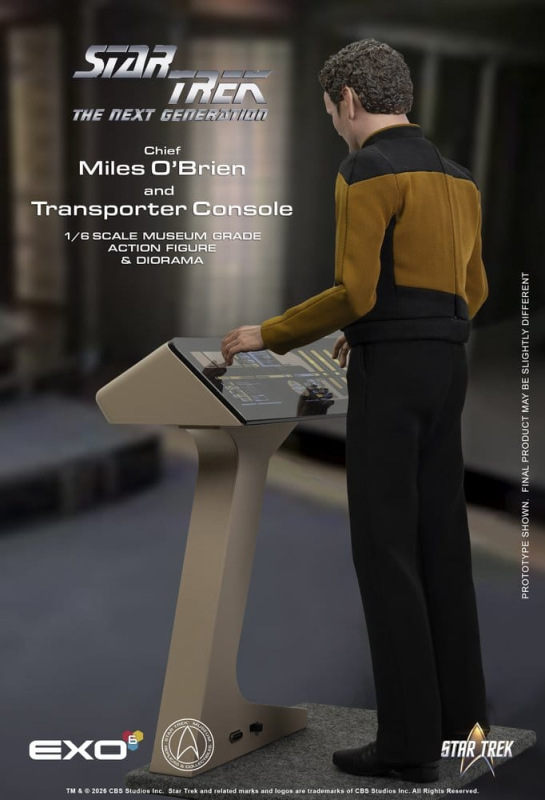 Star Trek: The Next Generation Action Figure 1/6 Chief Miles O'Brien with Transporter Console 30 cm 5