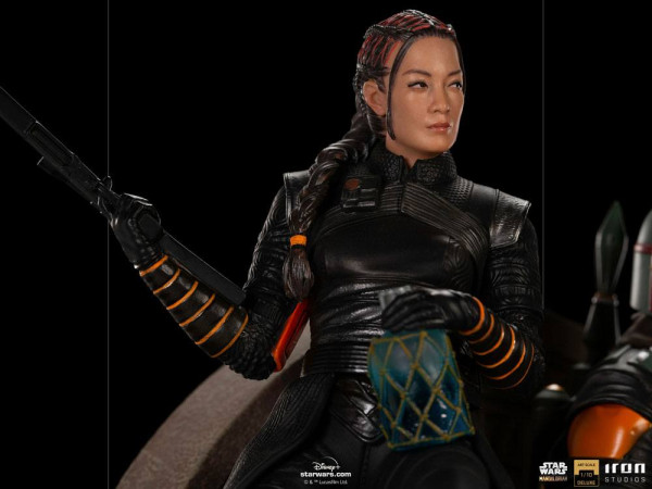 Star Wars The Mandalorian Deluxe Art Scale Statue 1/10 Boba Fett & Fennec on Throne 23 cm 6