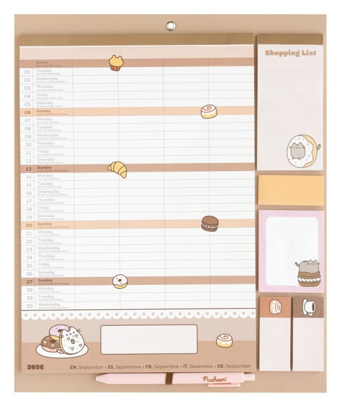 Pusheen Magnetic Planner 2026/27 30 x 35 cm 2