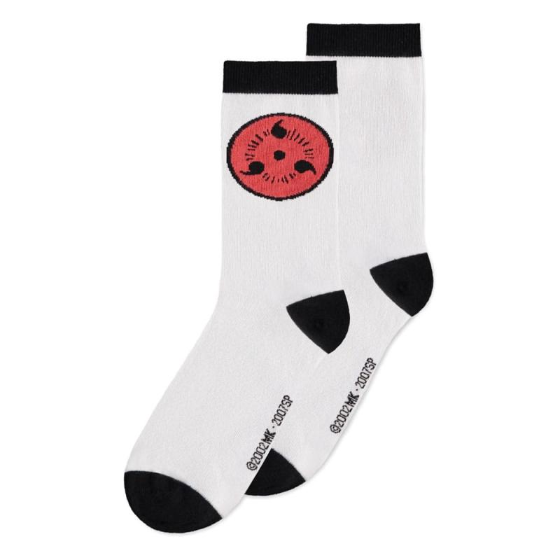 Naruto Shippuden Socks 3-Pack Sasuke Symbol 43-46