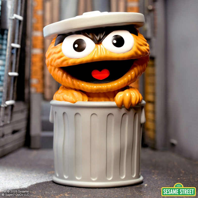 Sesame Street FUN! FUN! Vinyl Action Figure Oscar the Grouch (Orange) 13 cm 1
