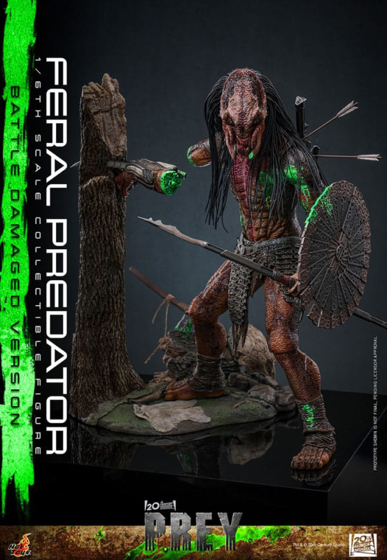 Prey Action Figure 1/6 Feral Predator (Battle Damaged Version) 37 cm 8