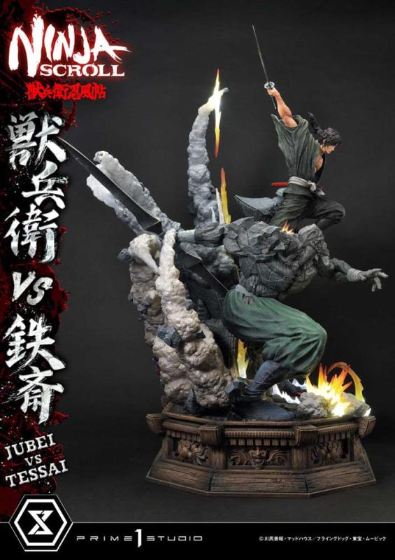 Ninja Scroll Ultimate Premium Masterline Series Statue 1/4 Jubei Versus Tessai Deluxe Version 101 cm