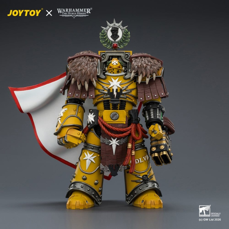 Warhammer Action Figure Imperial Fists Lord Castellan Evander Garrius, The Tyrant of Cthonia 14 cm 1
