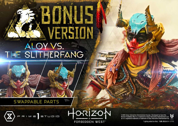 Horizon Forbidden West Ultimate Diorama Masterline Series Statue Aloy vs. The Slitherfang Bonus Vers 6