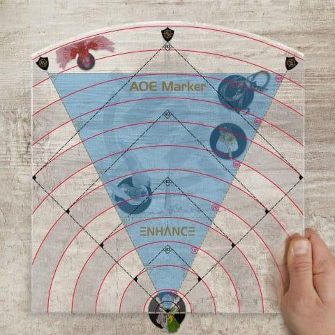 Enhance RPG Series 30ft Spell AoE Damage Template 1