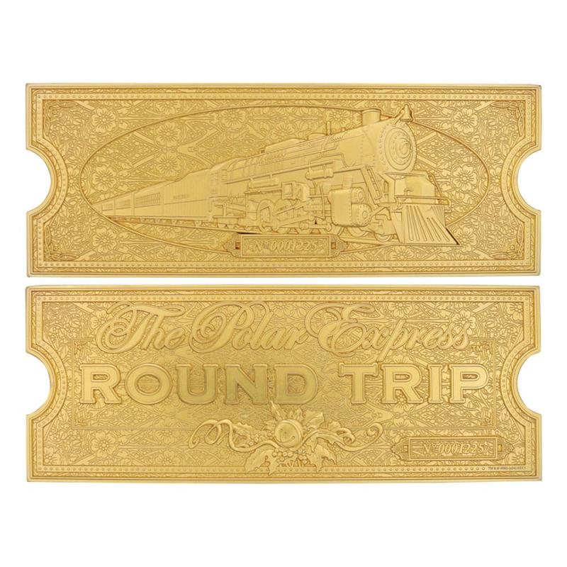 Polar Express Replica Train Ticket 24k Gold Plated Limited Edition