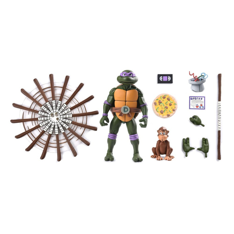 Teenage Mutant Ninja Turtles (1987 Cartoon) Action Figure Ultimate Donatello (VHS) 18 cm 7