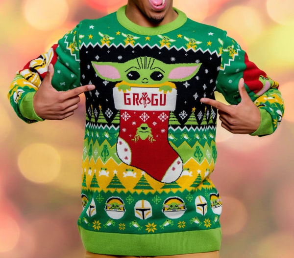Star Wars Christmas Sweater Baby Yoda Size XS 2