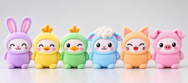LamaTama Electronic Collectible Figures 6 cm Special Flocked Easter Edition 2027 heo Exclusive Blind