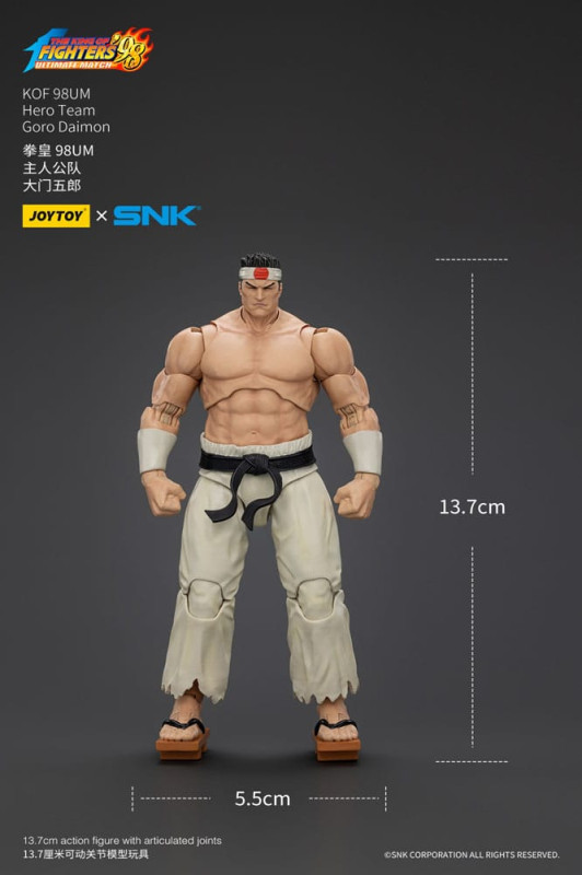 The King Of Fighters '98 Action Figure Hero Team Goro Daimon 12 cm 10