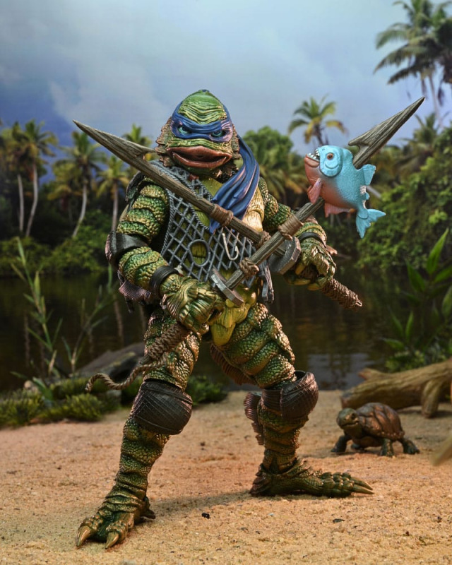 Universal Monsters/Teenage Mutant Ninja Turtles Action Figure Leonardo as the Creature 18 cm 8