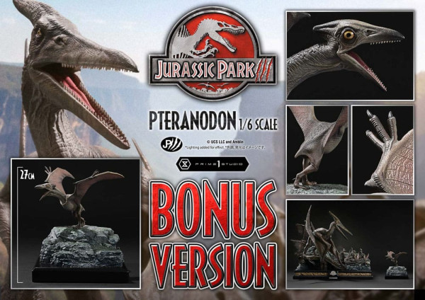 Jurassic Park III Legacy Museum Collection Statue 1/6 Pteranodon Bonus Version 68 cm 2