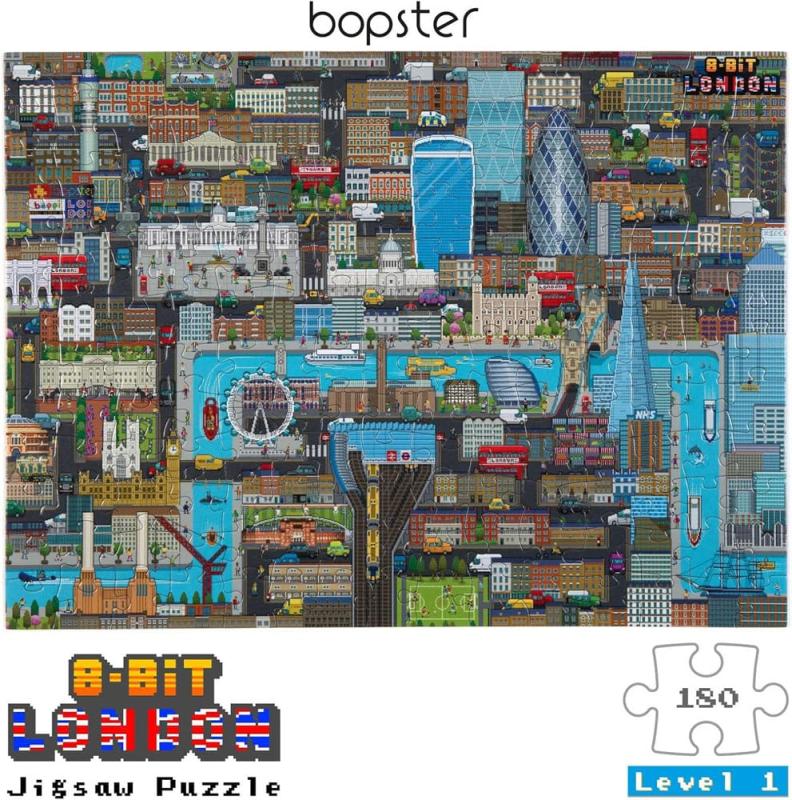 8-Bit Pixel Puzzle London Level 1 180 Pieces 2