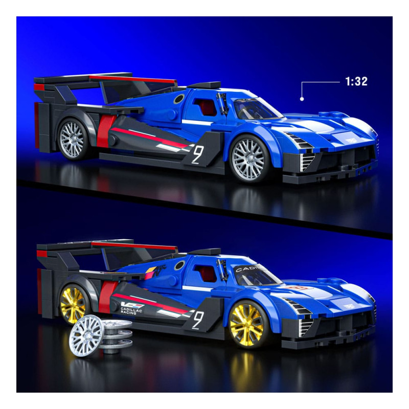 Mattel Brick Shop Hot Wheels Speed Series Building Set 1/32 Cadillac Project GTP Hypercar 2
