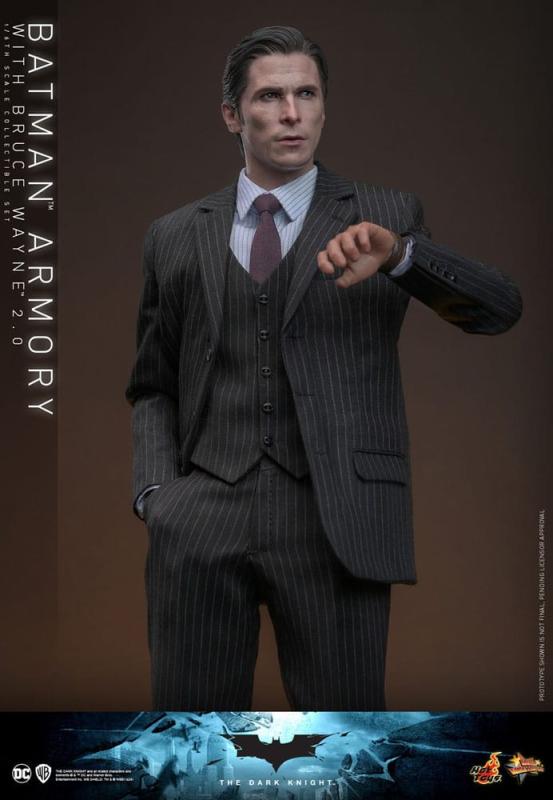 The Dark Knight Movie Masterpiece Action Figures & Diorama 1/6 Batman Armory with Bruce Wayne (2.0)