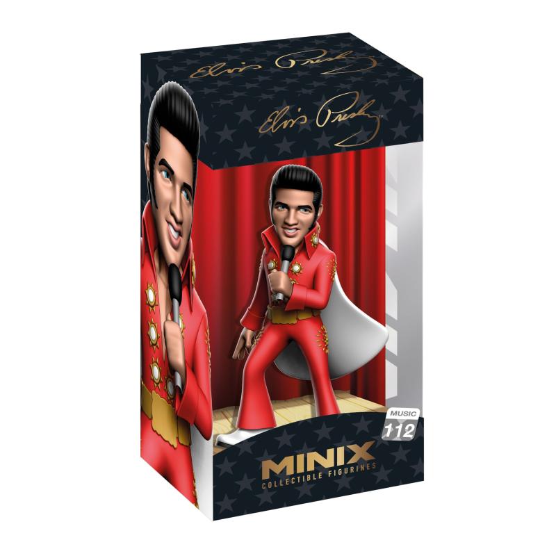 Elvis Presley Minix Figure Elvis Red Suit 12 cm 1