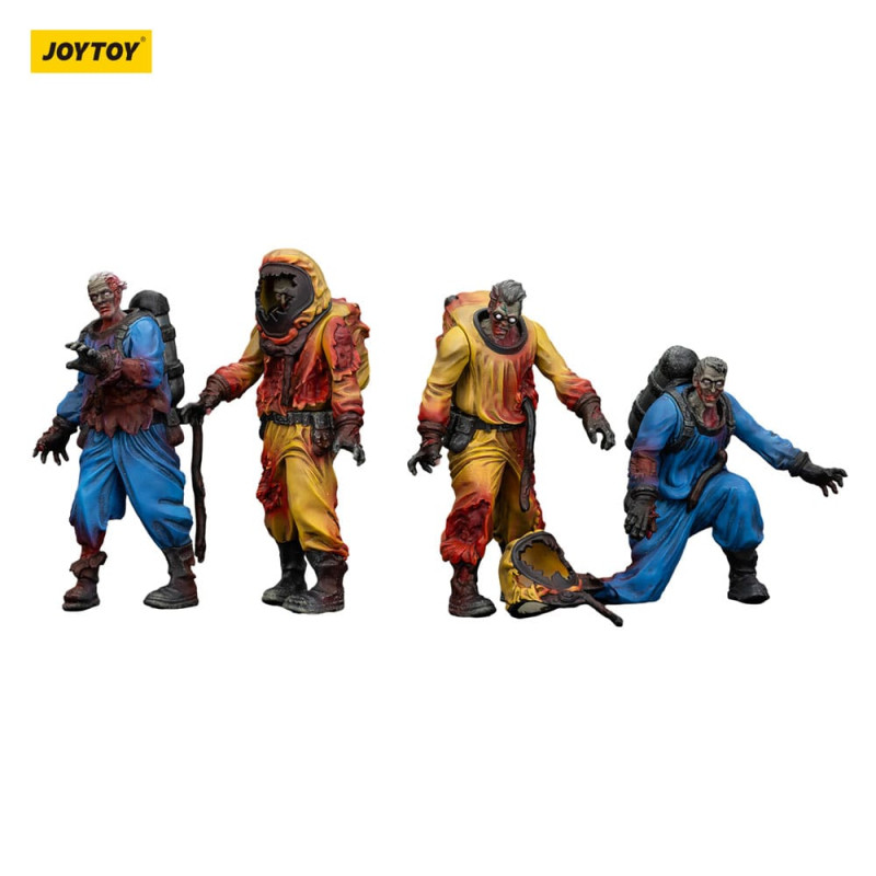 Zombie Dark Source Action Figures 4-Pack Biochemical Lab Team 8 cm 9