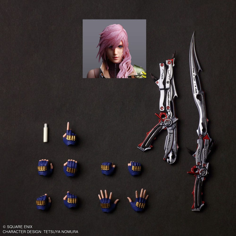 Final Fantasy XIII Play Arts Shin Action Figure Lightning 26 cm 3