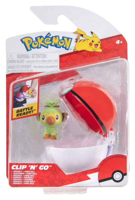 Pokémon Clip 'n' Go Action Figure Wave 21 Grookey & Poké Ball 4
