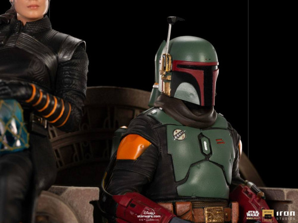 Star Wars The Mandalorian Deluxe Art Scale Statue 1/10 Boba Fett & Fennec on Throne 23 cm 7