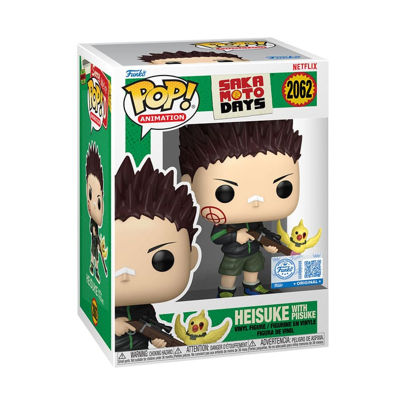 Sakamoto Days POP! Animation Vinyl Figure Heisuke & Piisuke Exclusive Edition 9 cm 1