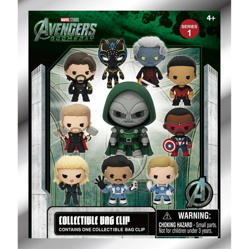 Avengers 3D PVC Bag Clips Series 1 Display (24) 1