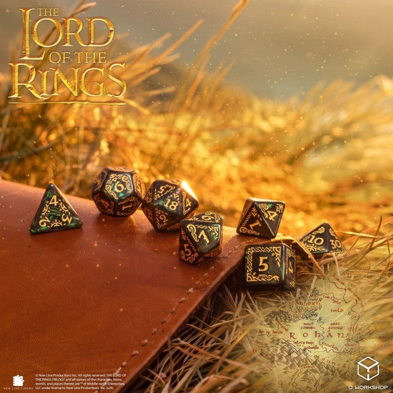 The Lord of the Rings Dice Set of 7 Rohan 1