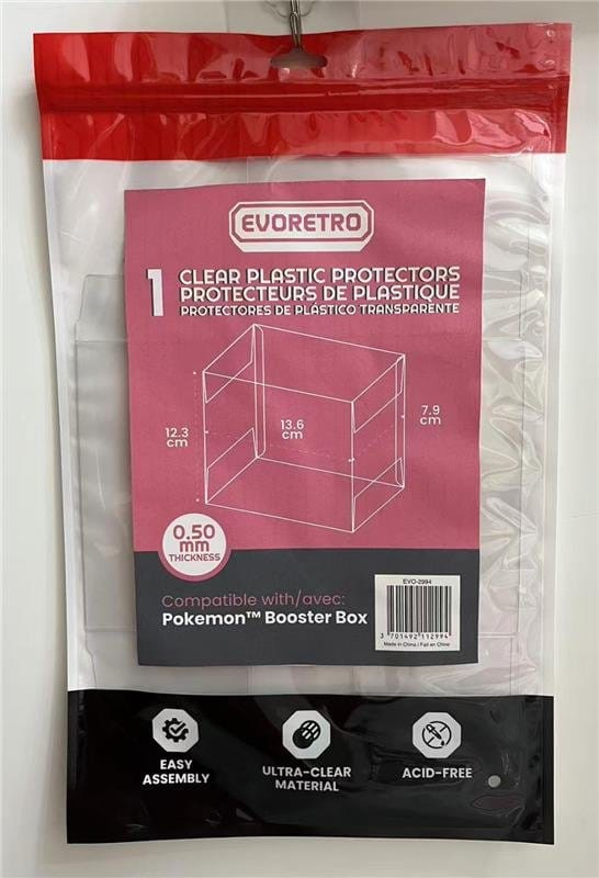 Evoretro PET Display Case Protector for Pokémon Booster Box (1-Pack) 4
