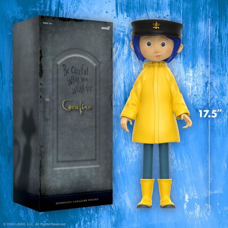 Coraline Supersize Vinyl Action Figure Coraline with Hat (Button Eyes) 40 cm 2