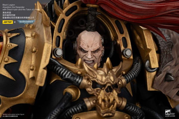 Warhammer 40,000 Action Figure Black Legion Abaddon the Despoiler with Drach'nyen and the Talo 16 c 9