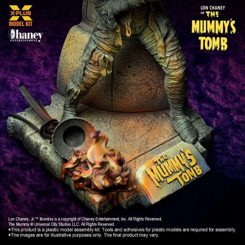 Universal Monsters Plastic Model Kit 1/8 Lon Chaney, Jr. as Mummy (Repro) 23 cm 7