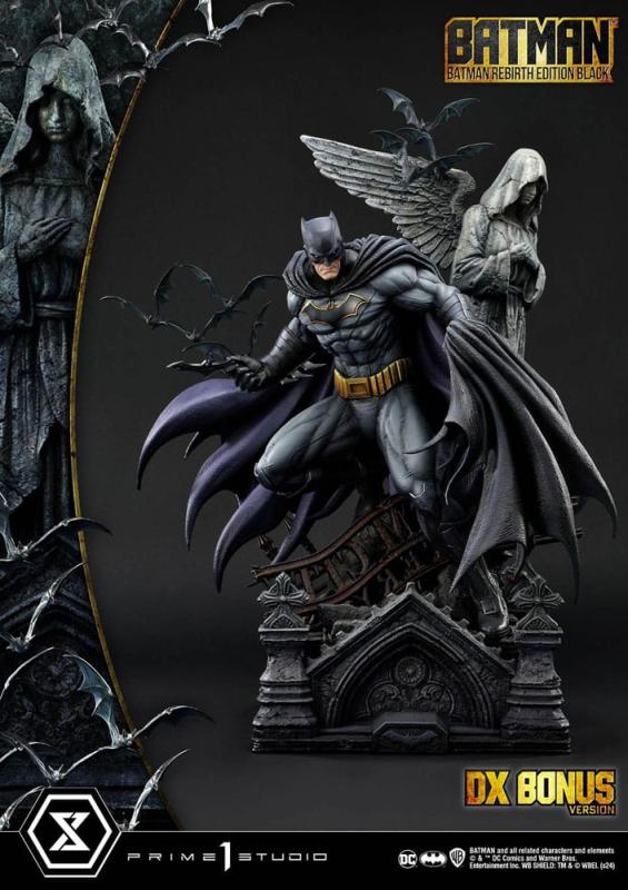 Batman Ultimate Premium Masterline Series Statue 1/4 Batman Rebirth Edition Black Deluxe Bonus Versi