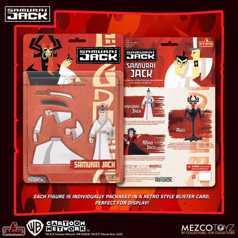 Samurai Jack 5 Points Action Figures 9 cm Deluxe Set Assortment (24) 11