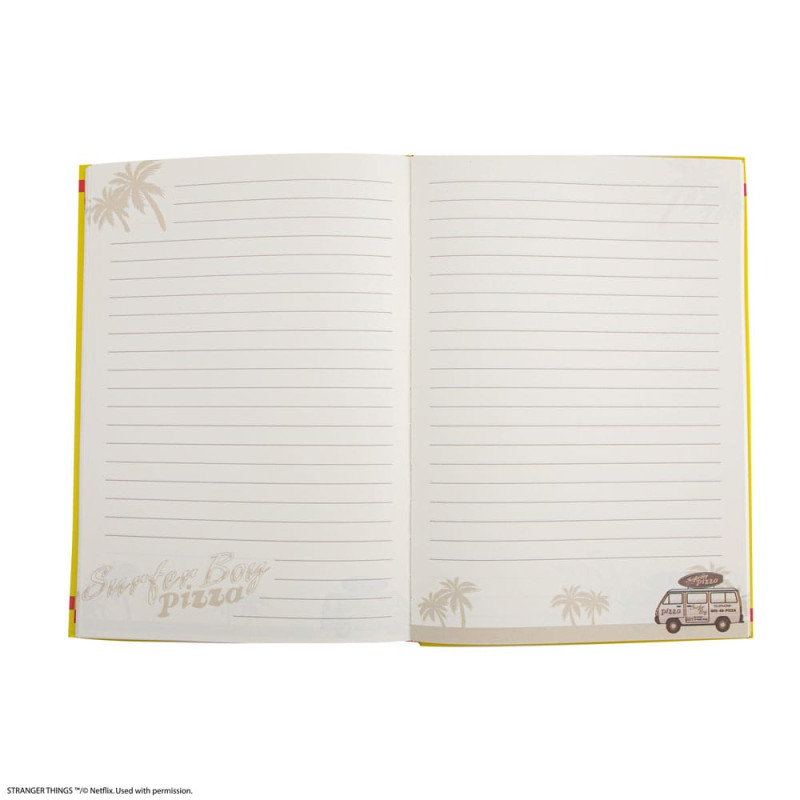 Stranger Things Notebook Surfer Boy Pizza Hardcover 7