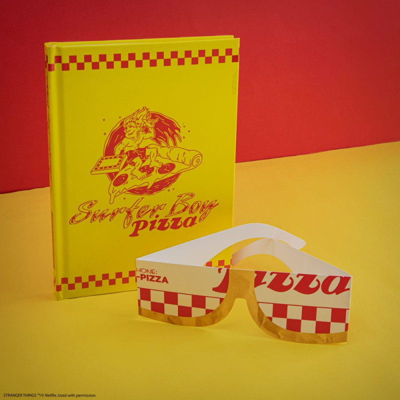 Stranger Things Notebook Surfer Boy Pizza Hardcover 1