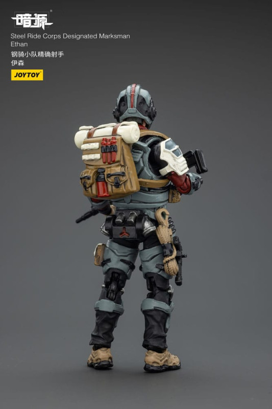 Steel Ride Corps Dark Source Action Figur Designated Marksman Ethan 7 cm 3